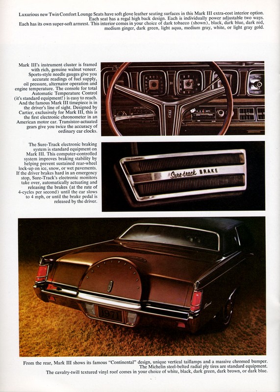 1971 Lincoln Continental Brochure Page 8